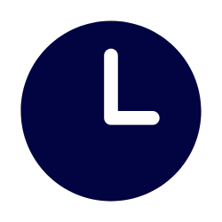 icône horloge navy