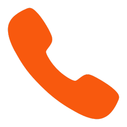 icône téléphone orange